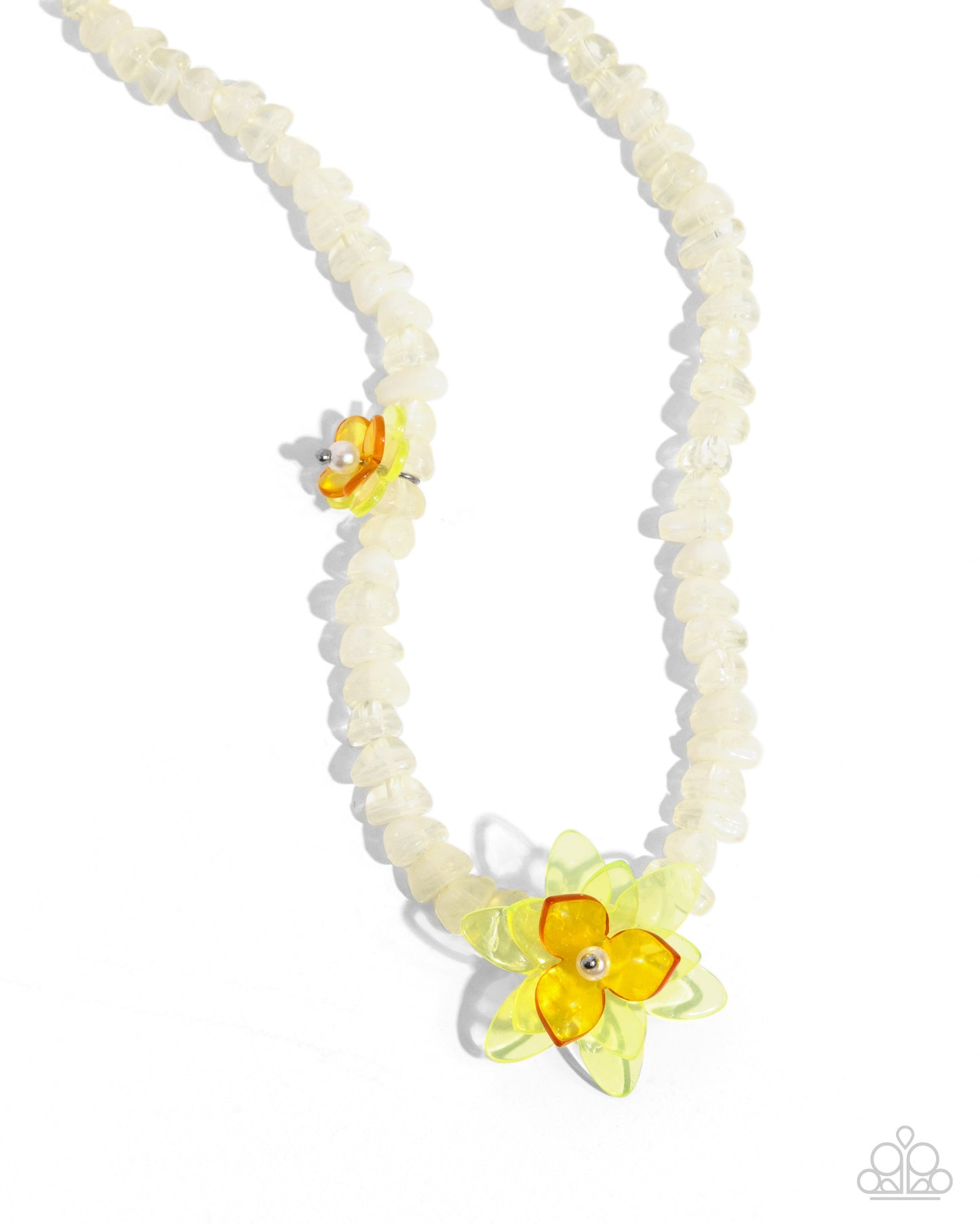 Malibu Master - Yellow Necklace - Paparazzi Accessories - Alies Bling Bar