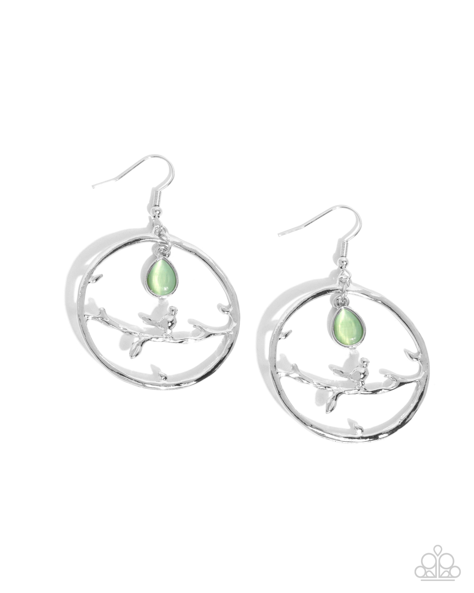 Picturesque Scene - Green Earrings - Paparazzi Accessories - Alies Bling Bar