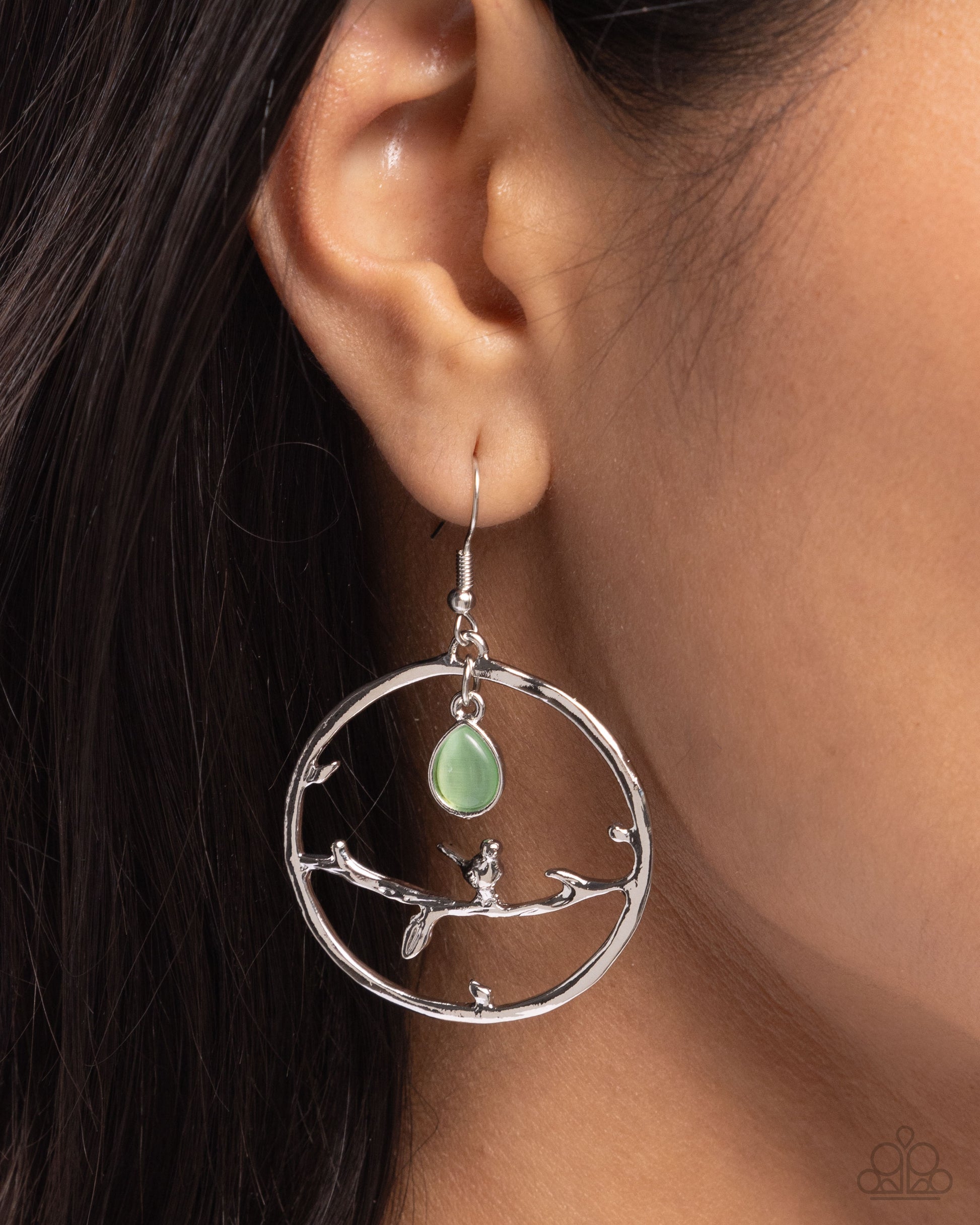 Picturesque Scene - Green Earrings - Paparazzi Accessories - Alies Bling Bar