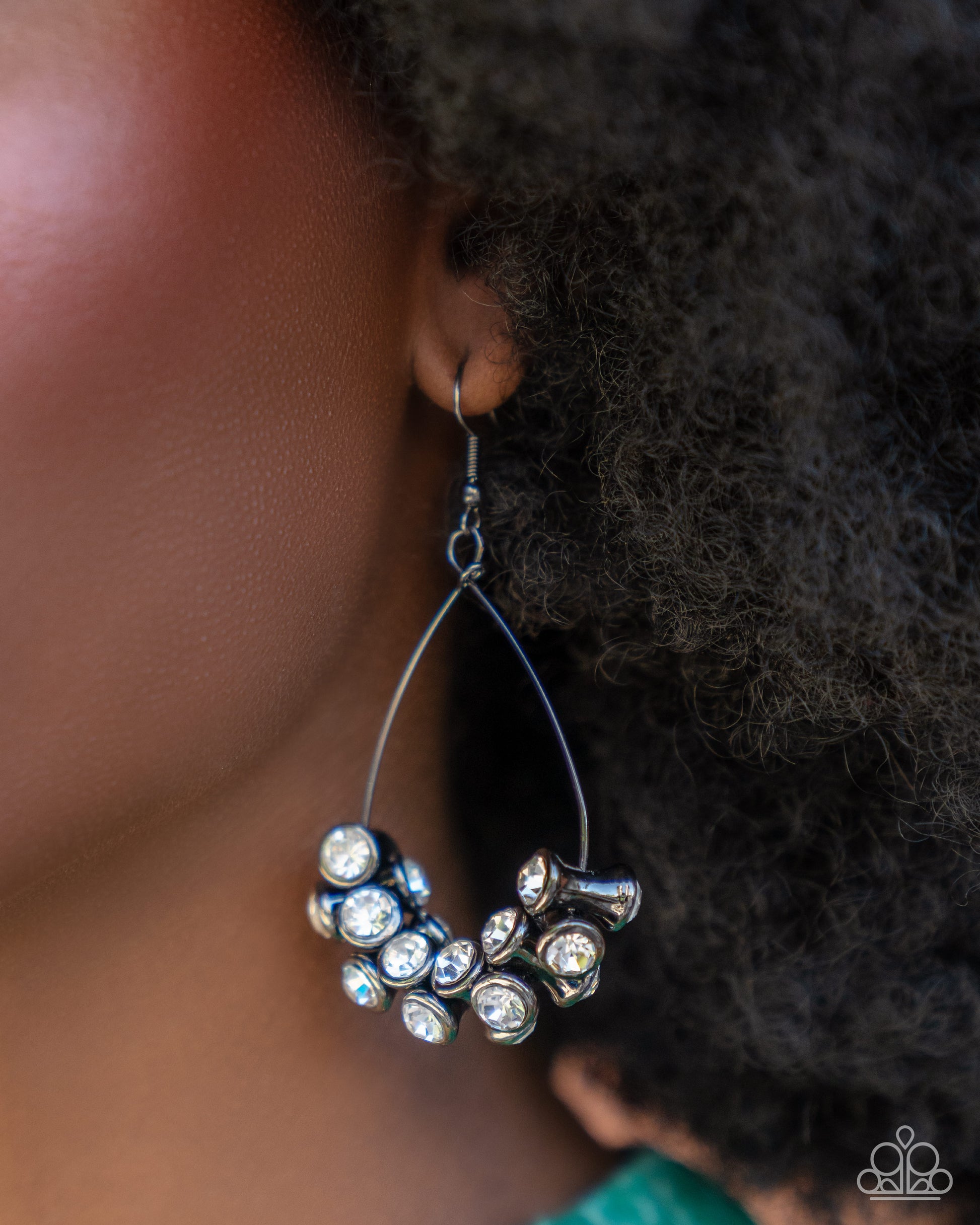 Courageous Chandelier - Black Earrings - Paparazzi Accessories - 2024 Paparazzi Convention Exclusives - Alies Bling Bar