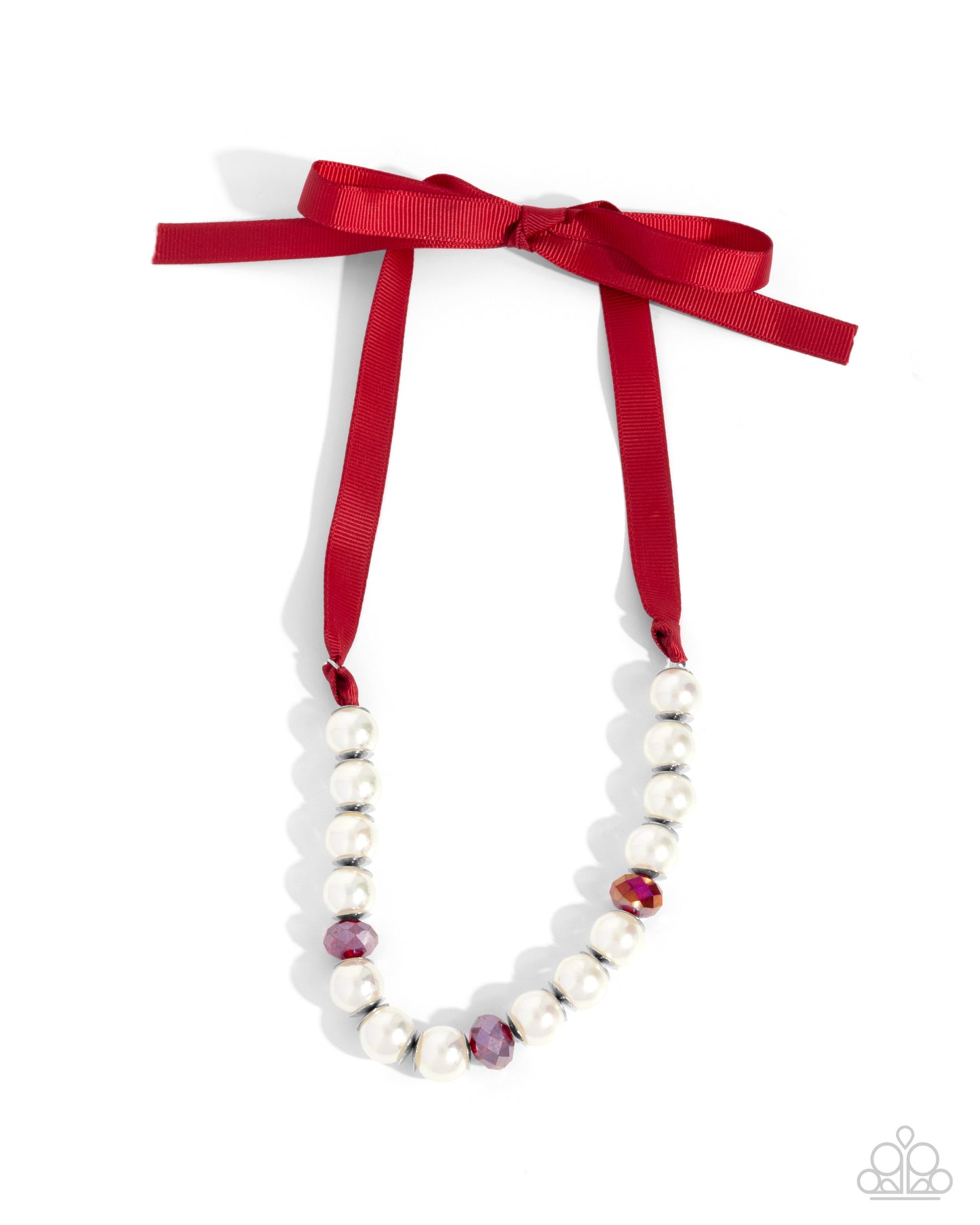 Exclusive Ease - Red Necklace - Paparazzi Accessories - Alies Bling Bar