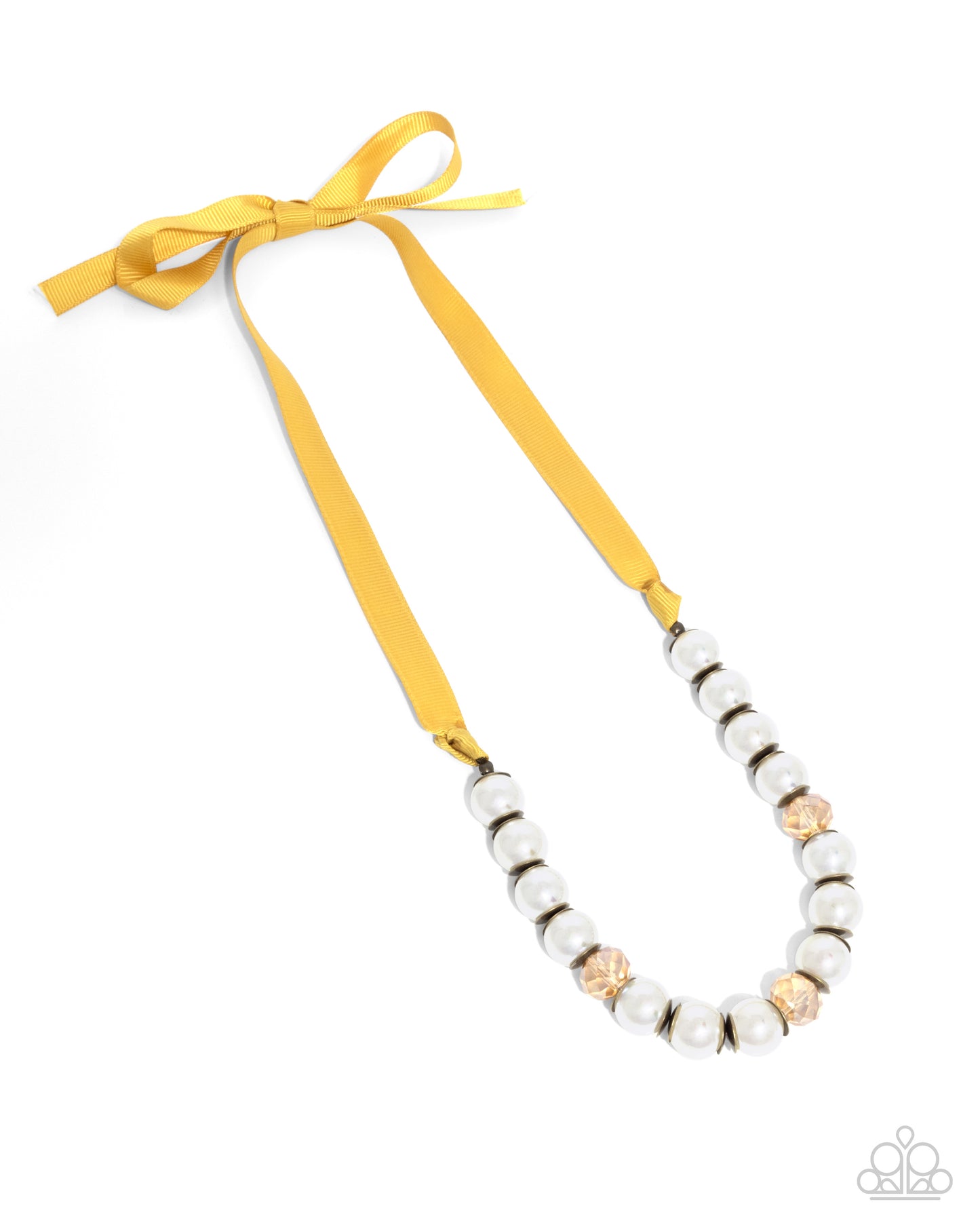 Exclusive Ease - Yellow Necklace - Paparazzi Accessories - Alies Bling Bar