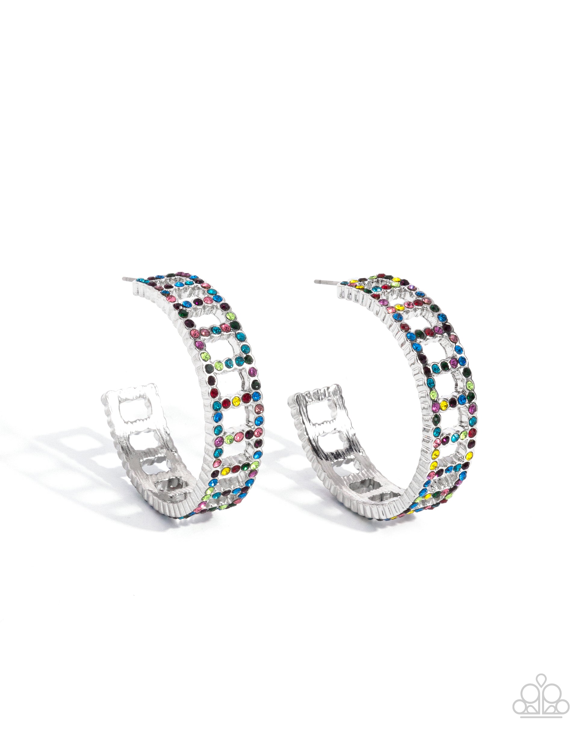 Bridging Brilliance - Multi Earrings - Paparazzi Accessories - Alies Bling Bar