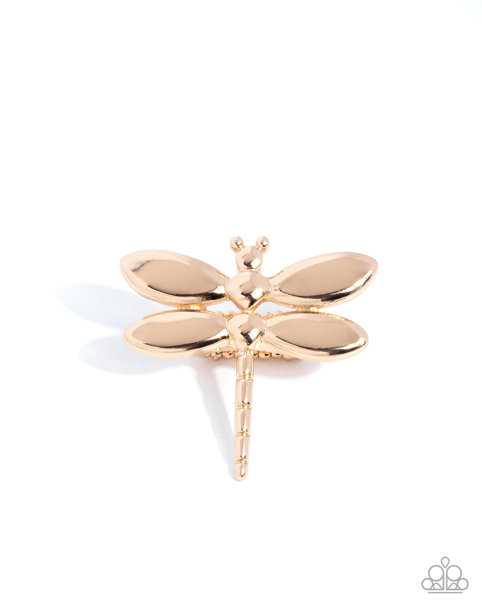 Durable Dragonfly - Gold Ring - Paparazzi Accessories - Alies Bling Bar