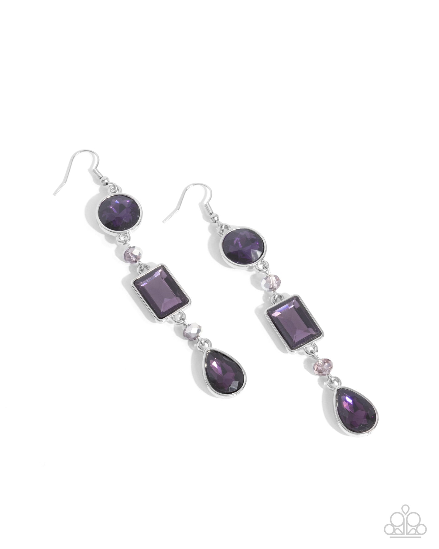 Complete Charisma - Purple Earrings - Paparazzi Accessories - Alies Bling Bar