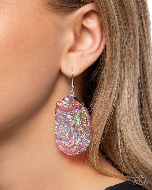 Artistic Avenue - Pink Earrings - Paparazzi Accessories - Alies Bling Bar