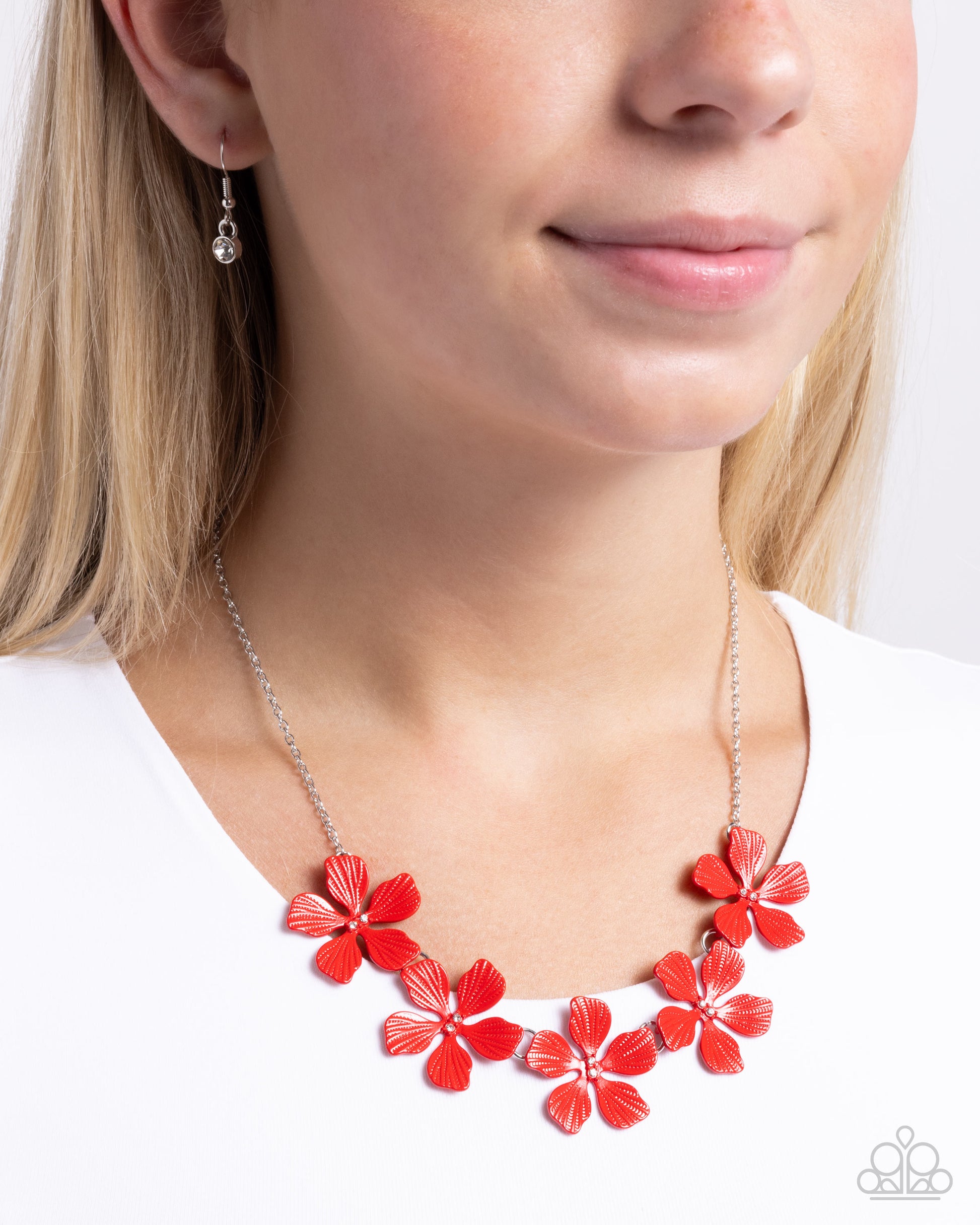 Featured Finesse - Red Necklace - Paparazzi Accessories - Alies Bling Bar