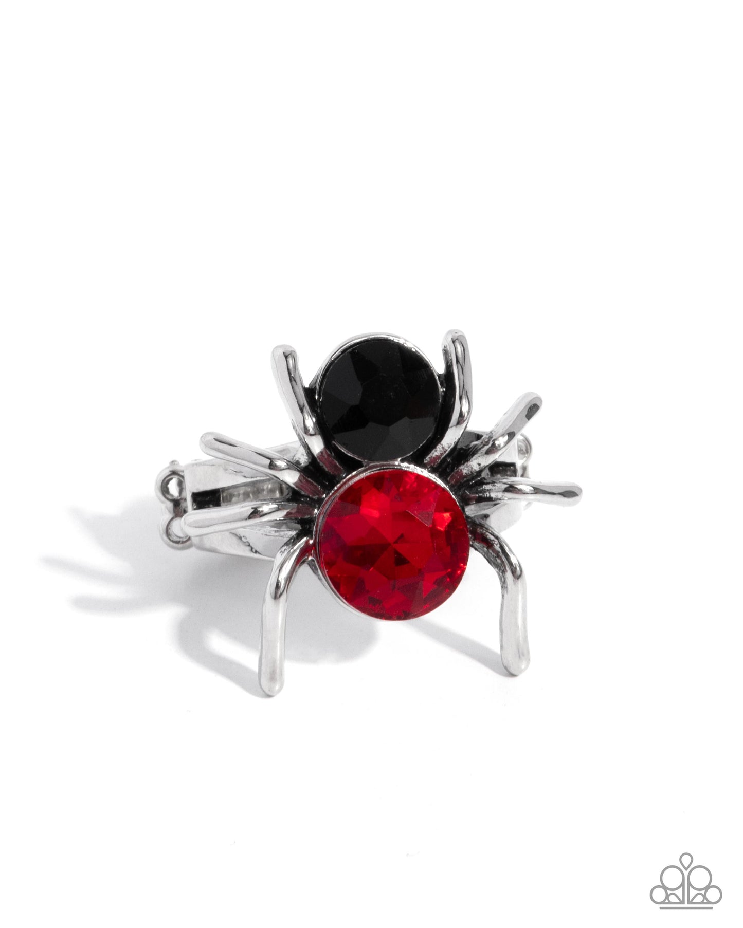 Complete Look Red Set: Spider Bite Ring & Black Widow Earrings  - Paparazzi Accessories - Alies Bling Bar