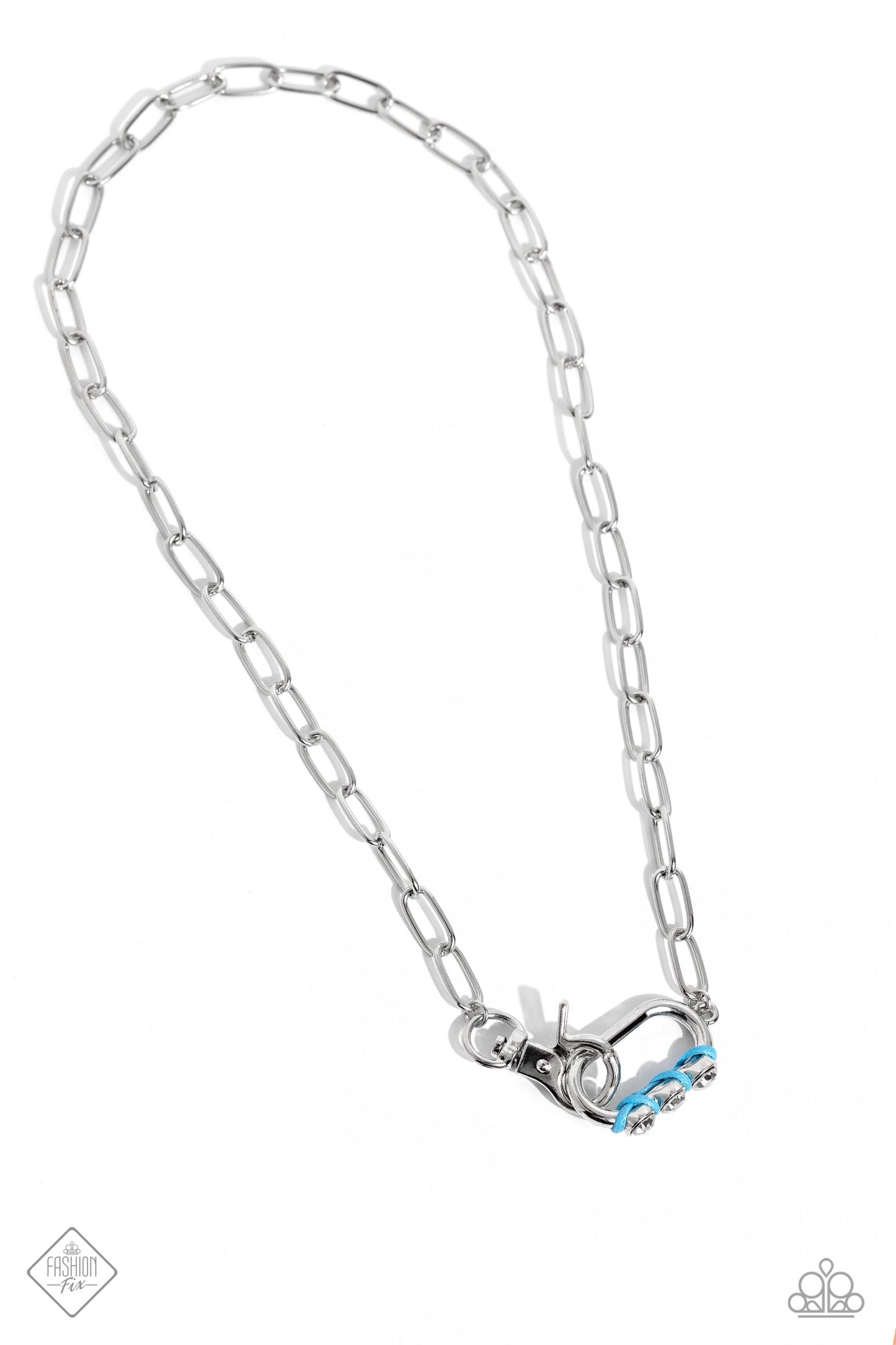 Don't Want to Miss a STRING - Blue Necklace -Paparazzi Accessories -  Fashion Fix - Alies Bling Bar