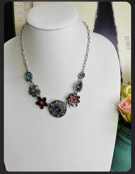 Multi Spring Necklace - 2024 March Life of the Party - Paparazzi Accessories - Alies Bling Bar