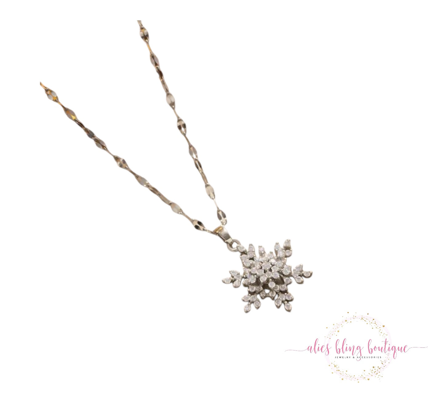 Winter Whispers - Necklace Silver - Alies Bling Bar