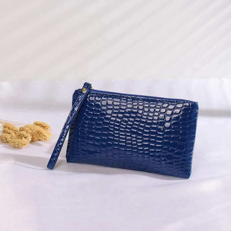 Summer Luxe Crocodile Royal Blue Clutch Bag - WOW WED - Alies Bling Bar