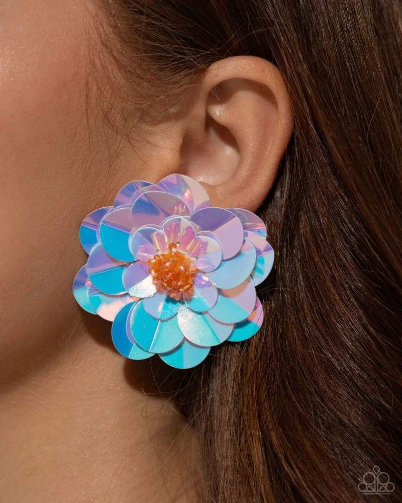 Floating Florals - Multi Post Earrings - Paparazzi Accessories - Alies Bling Bar