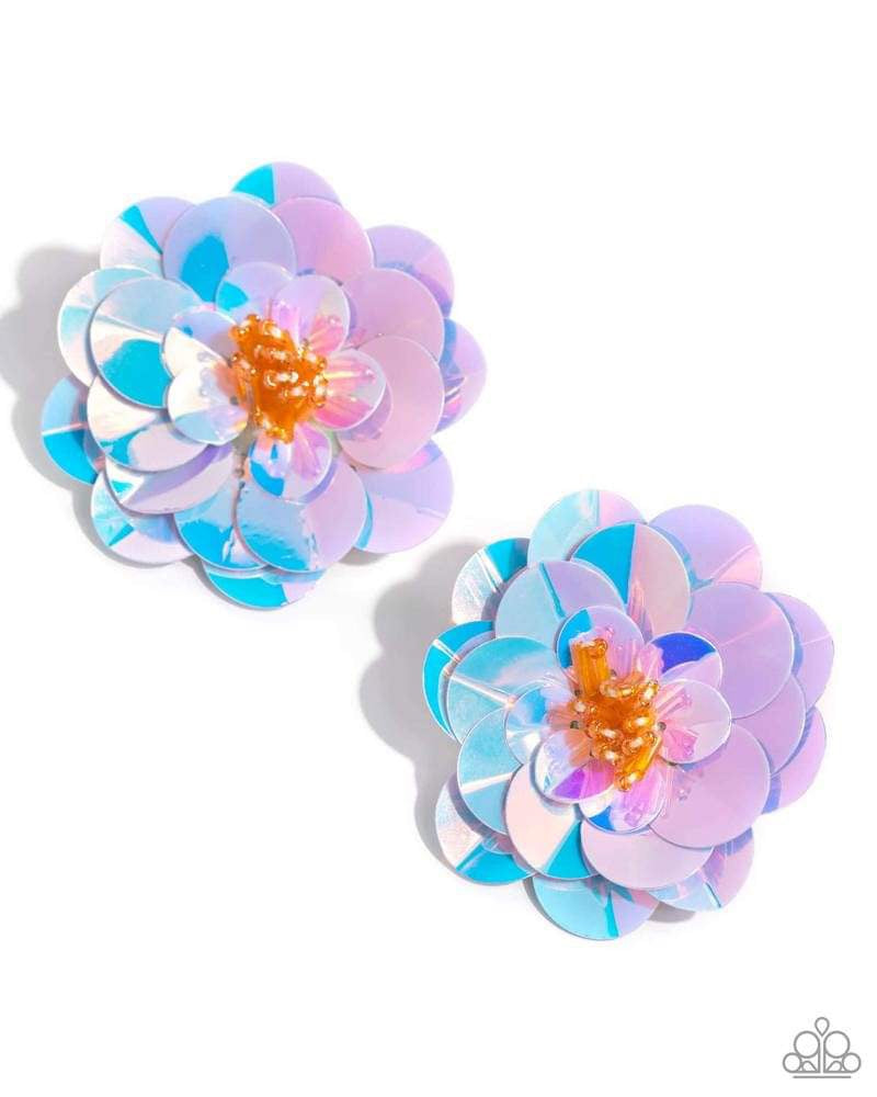 Floating Florals - Multi Post Earrings - Paparazzi Accessories - Alies Bling Bar