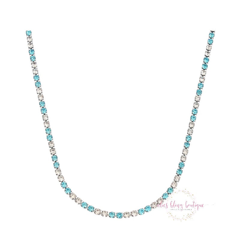 You've Got Sparkle Necklace in Turquoise - Alies Bling Bar