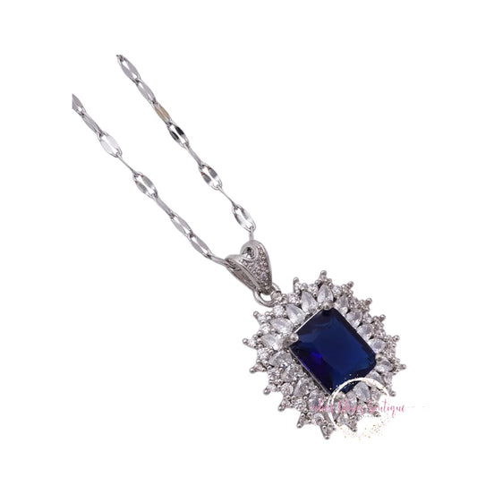 Watch Me Sparkle - Blue Necklace - Alies Bling Bar