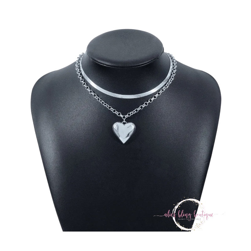 Lover's Link - SilverNecklace - Alies Bling Bar