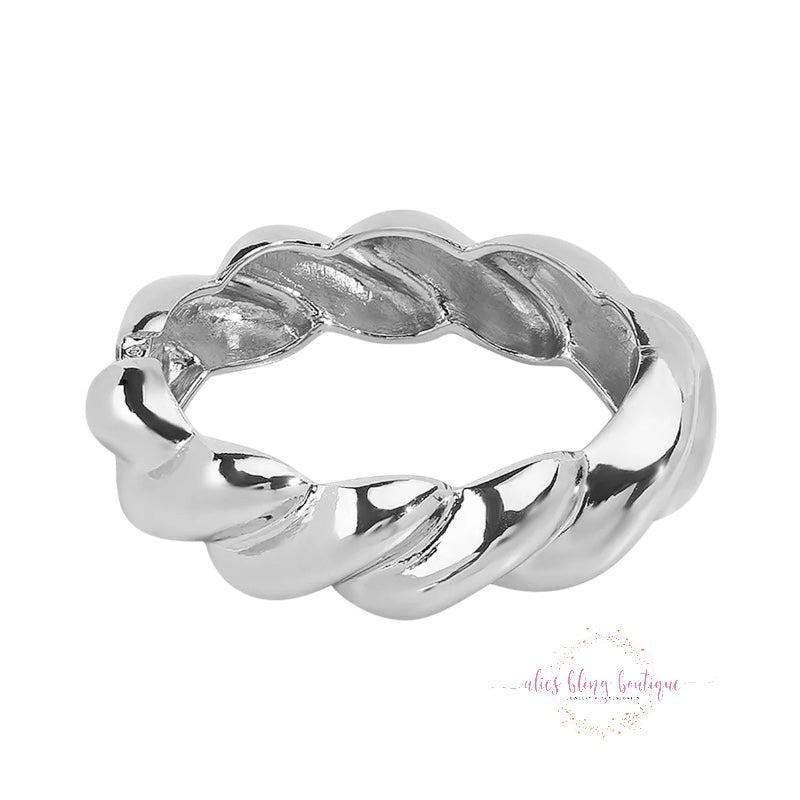 Urban Edge - Silver Bangle - Alies Bling Bar