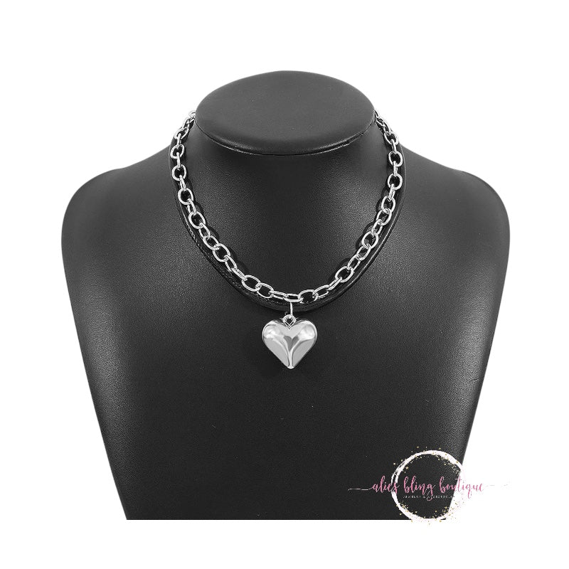 Love Links - Silver Necklace - Alies Bling Bar