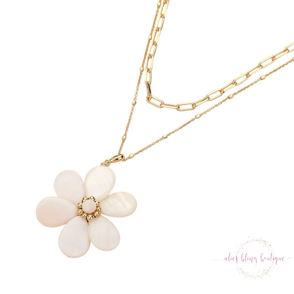 Floral Essence - Gold Necklace - Alies Bling Bar