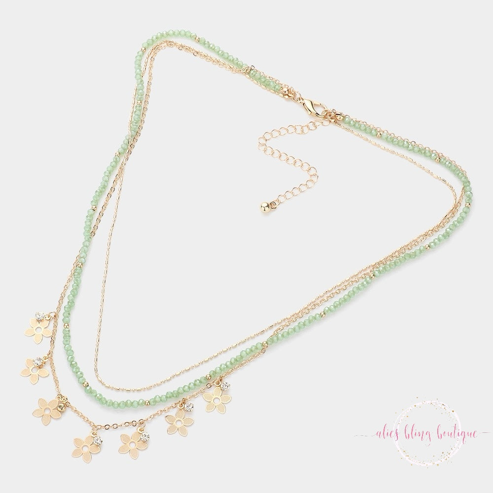 Bloom & Shine - Mint Necklace - Alies Bling Bar