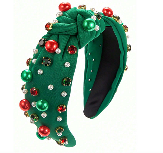 Twinkling Treasure Green Multi Headband - Alies Bling Bar