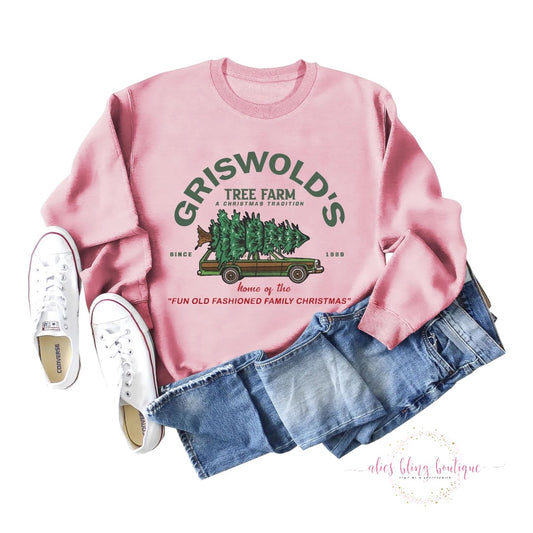 Griswold Tree Farm Sweatshirt - Alies Bling Bar