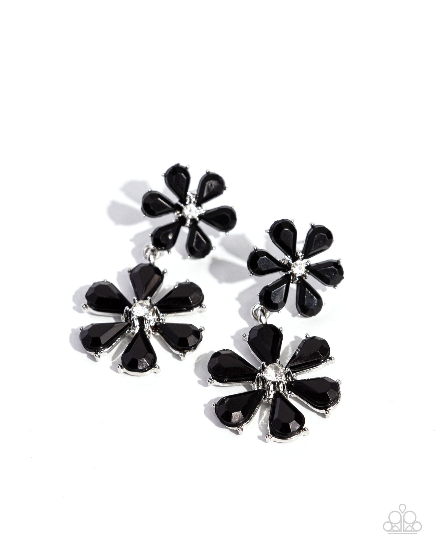 A Blast of Blossoms - Black Earrings - Paparazzi Accessories - Alies Bling Bar