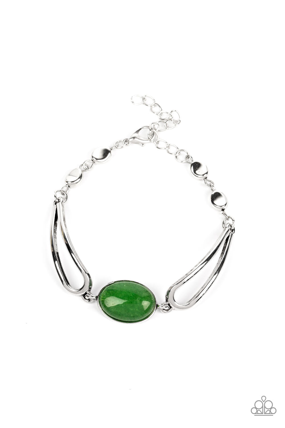 A Quarter Past ZEN - Green Bracelet - Paparazzi Accessories - Alies Bling Bar