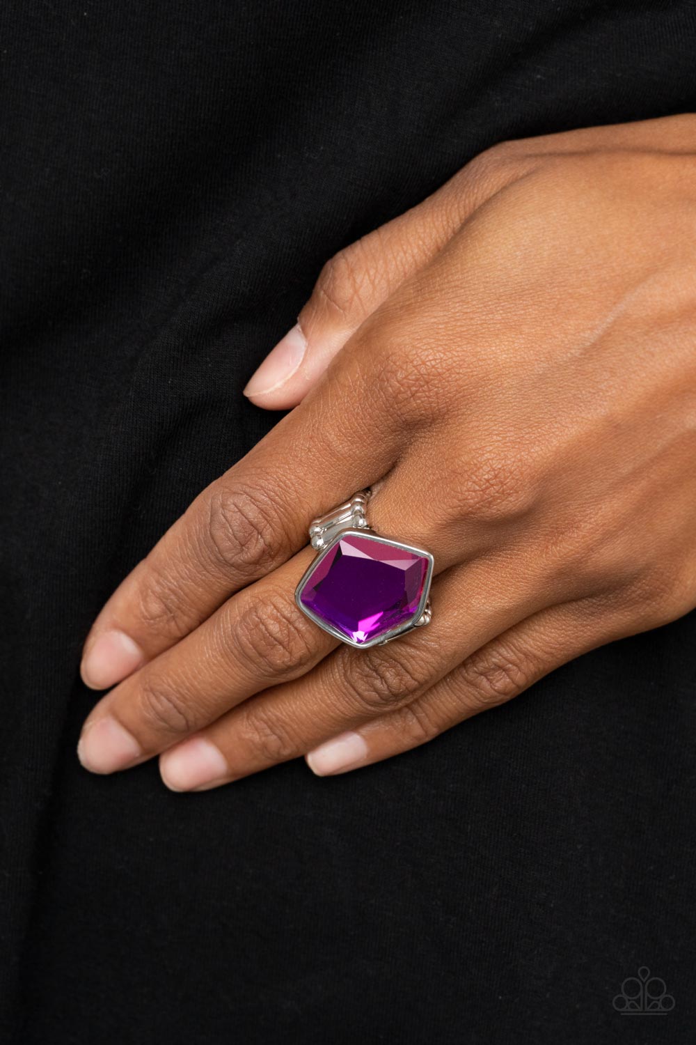 Abstract Escapade - Purple Ring - Paparazzi Accessories - Alies Bling Bar