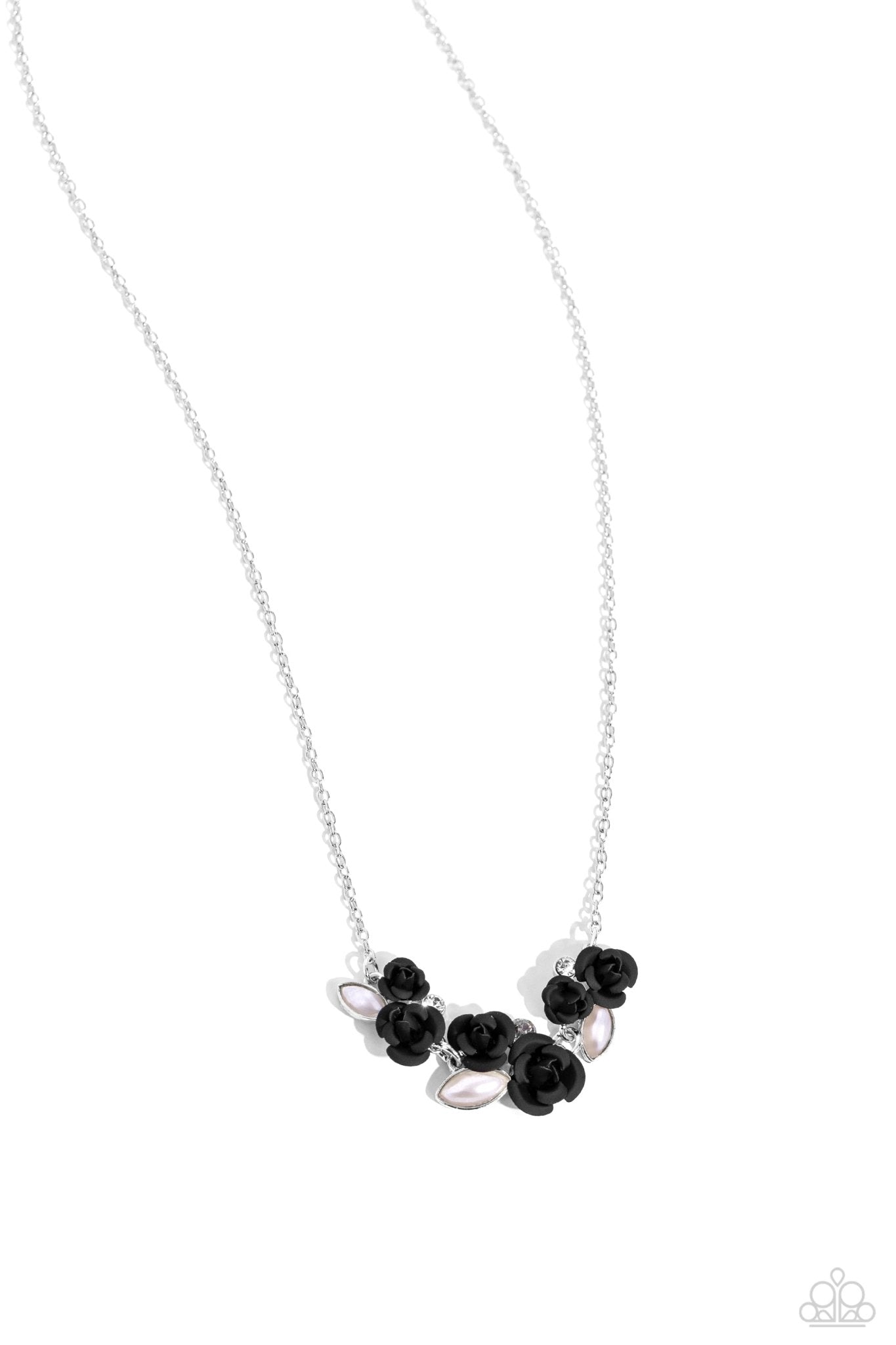 Al-ROSE Ready - Black Necklace - Paparazzi Accessories - Alies Bling Bar