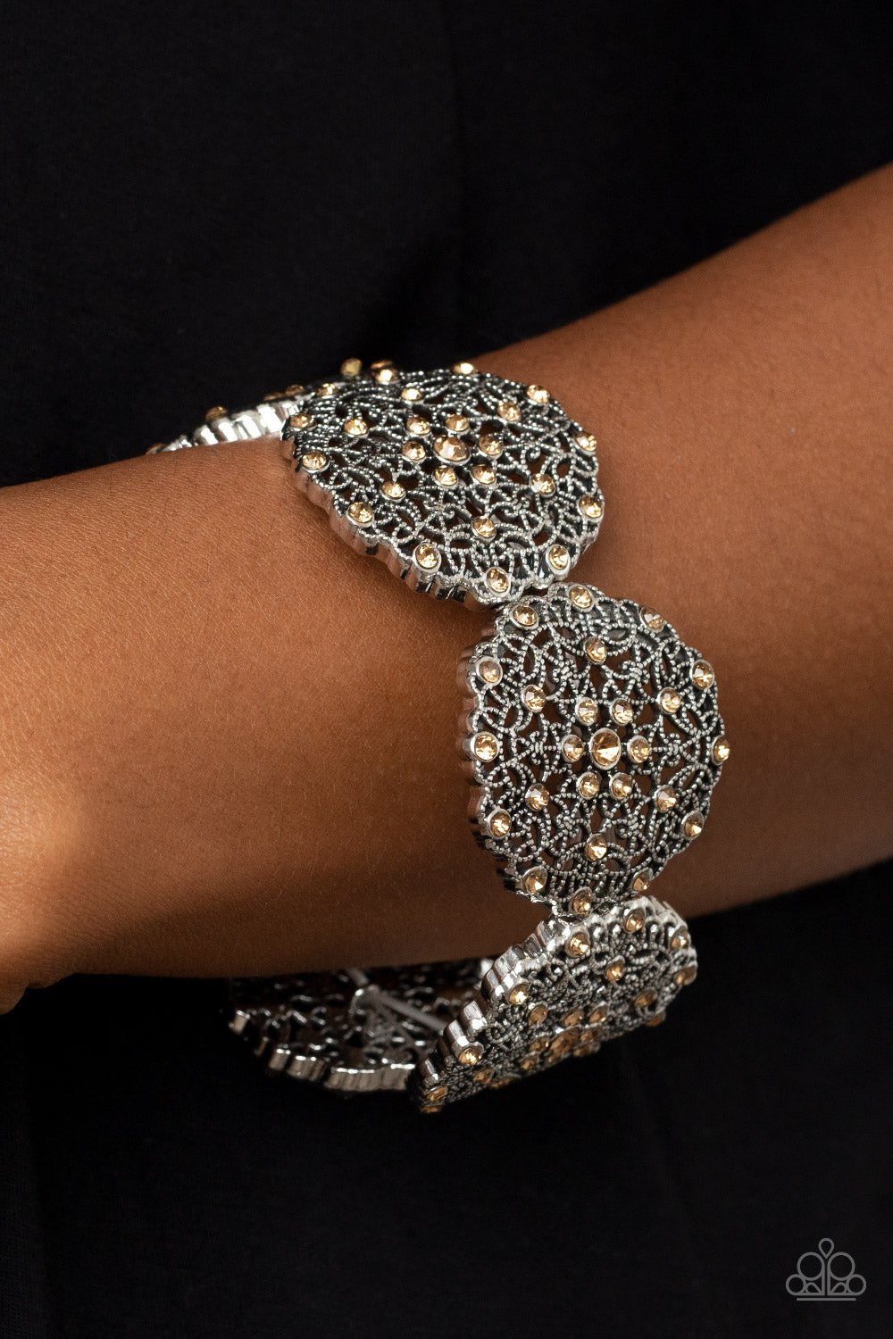 All in the Details - Brown Bracelet  - Paparazzi Accessories - Alies Bling Bar