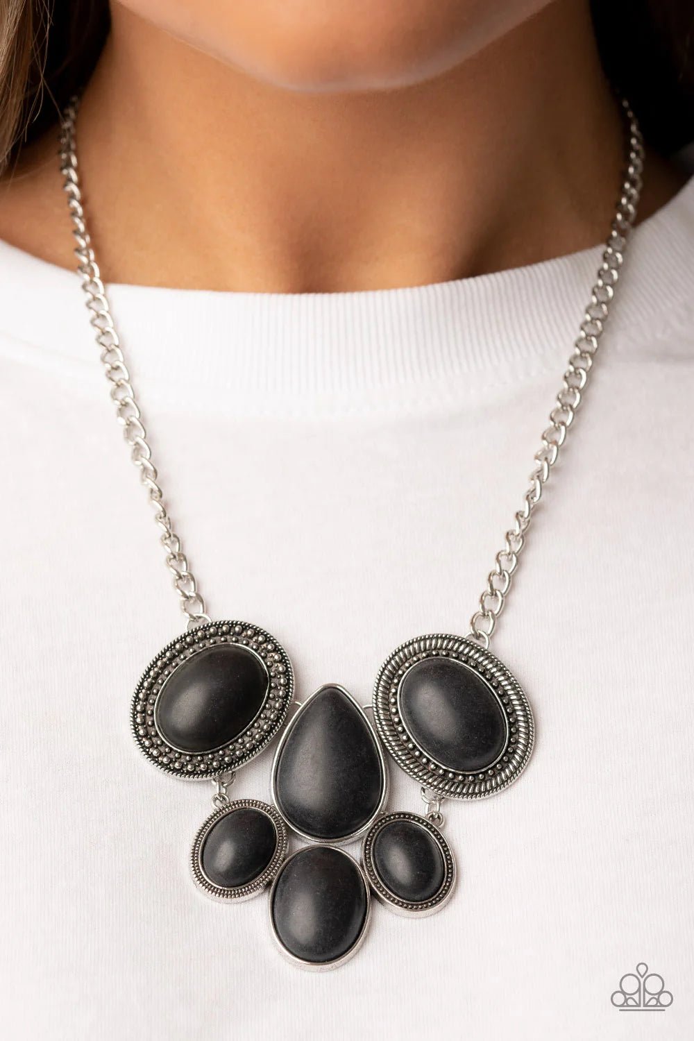 All-Natural Nostalgia - Black Necklace - Paparazzi Accessories - Alies Bling Bar