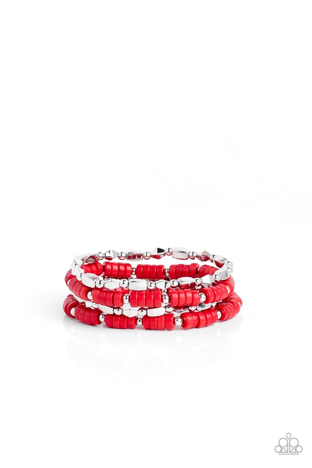 Anasazi Apothecary - Red Bracelet -Paparazzi Accessories - Alies Bling Bar