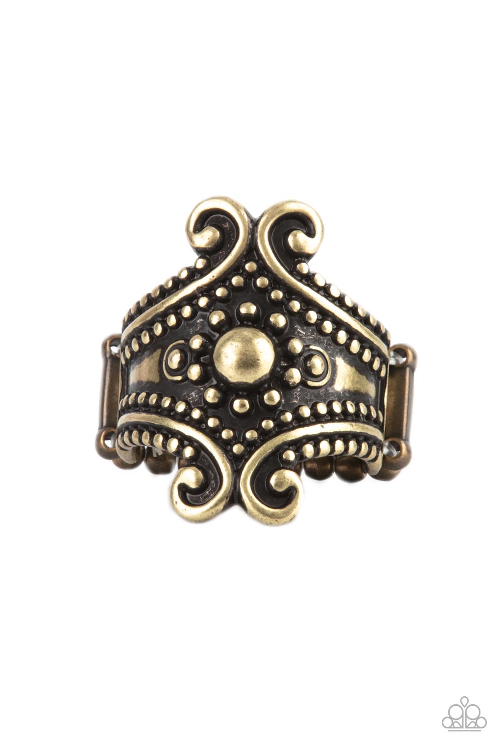 Artisan Artifice - Brass Ring - Paparazzi Accessories - Alies Bling Bar