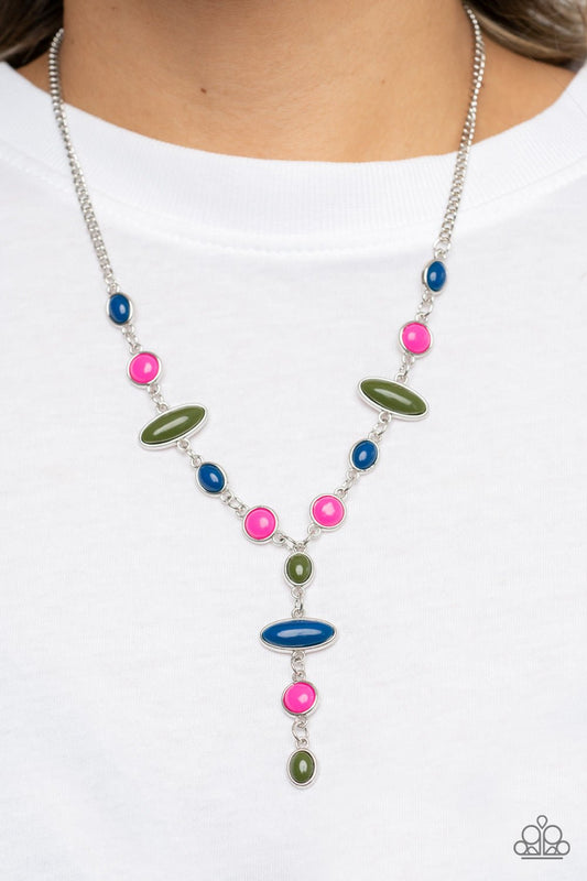 Authentically Adventurous - Multi Necklace - Paparazzi Accessories - Alies Bling Bar