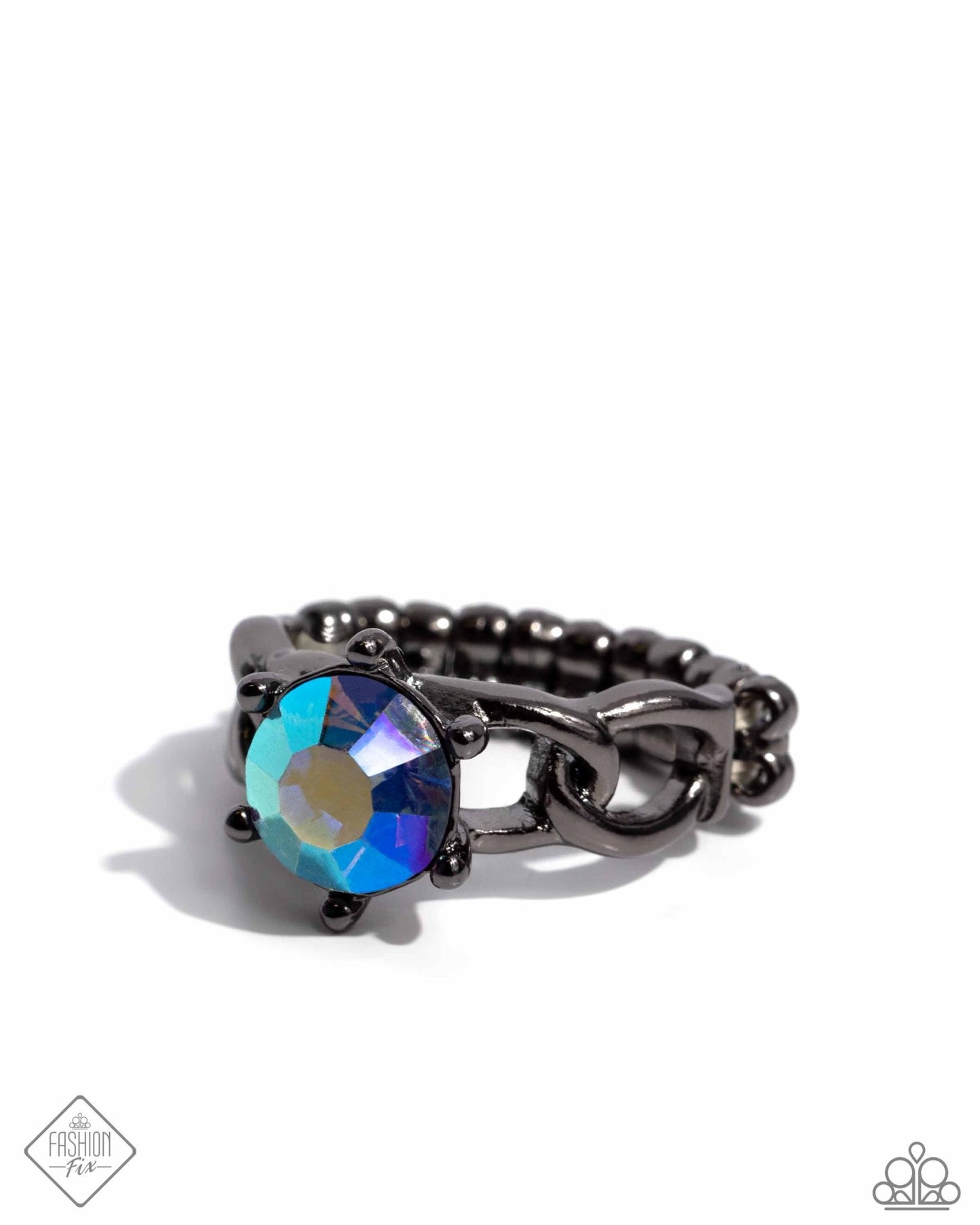 Authoritative Ability - Blue Ring - Paparazzi Accessories - June 2024 Fashion Fix - Alies Bling Bar