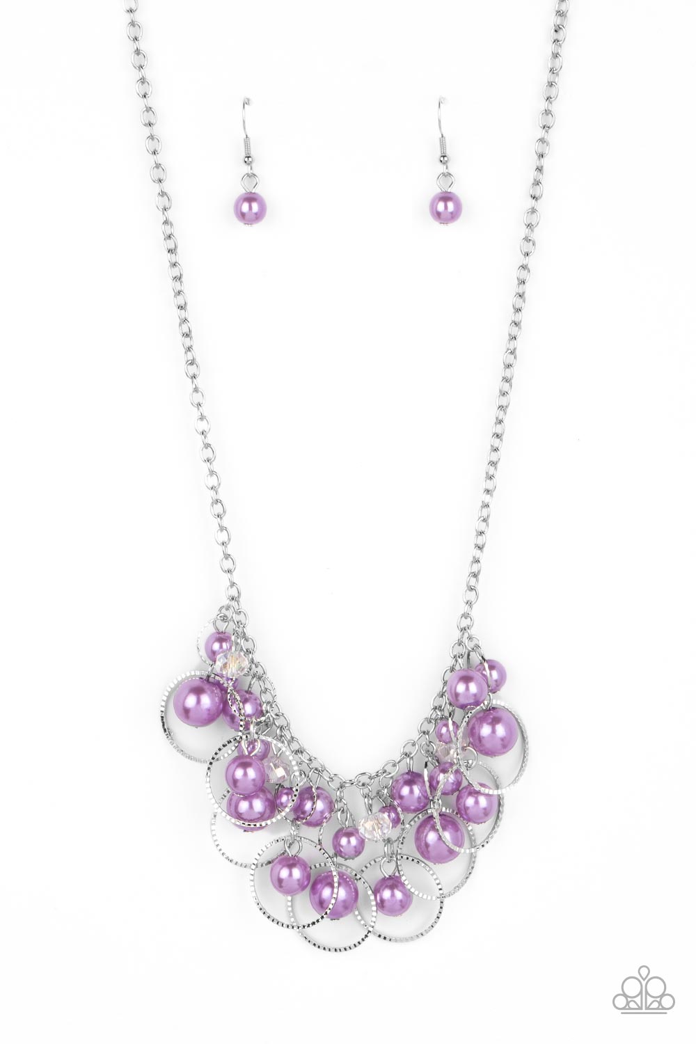 Ballroom Bliss - Purple Necklace - Paparazzi Accessories - Alies Bling Bar