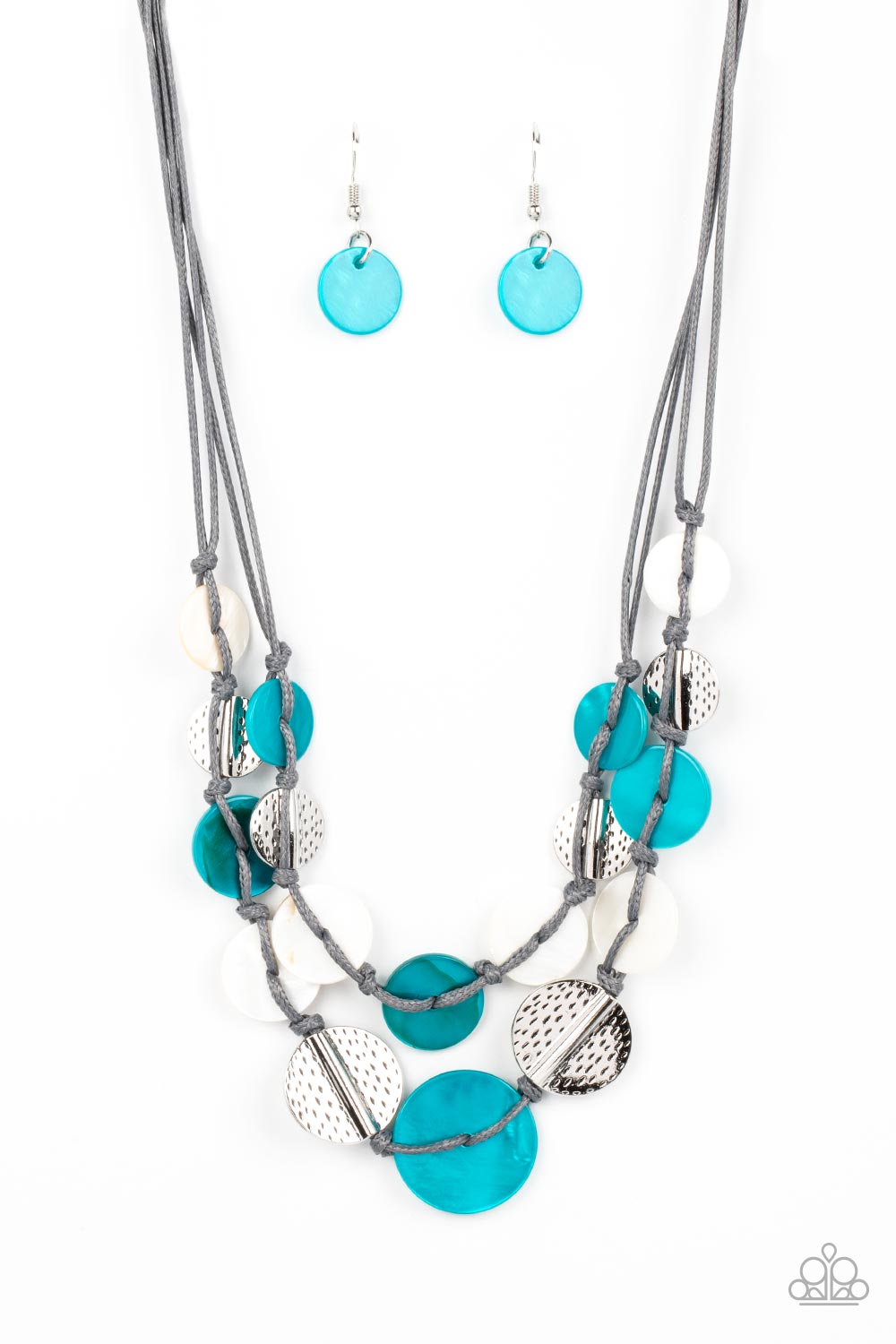 Barefoot Beaches - Blue Necklace - Paparazzi Accessories - Alies Bling Bar