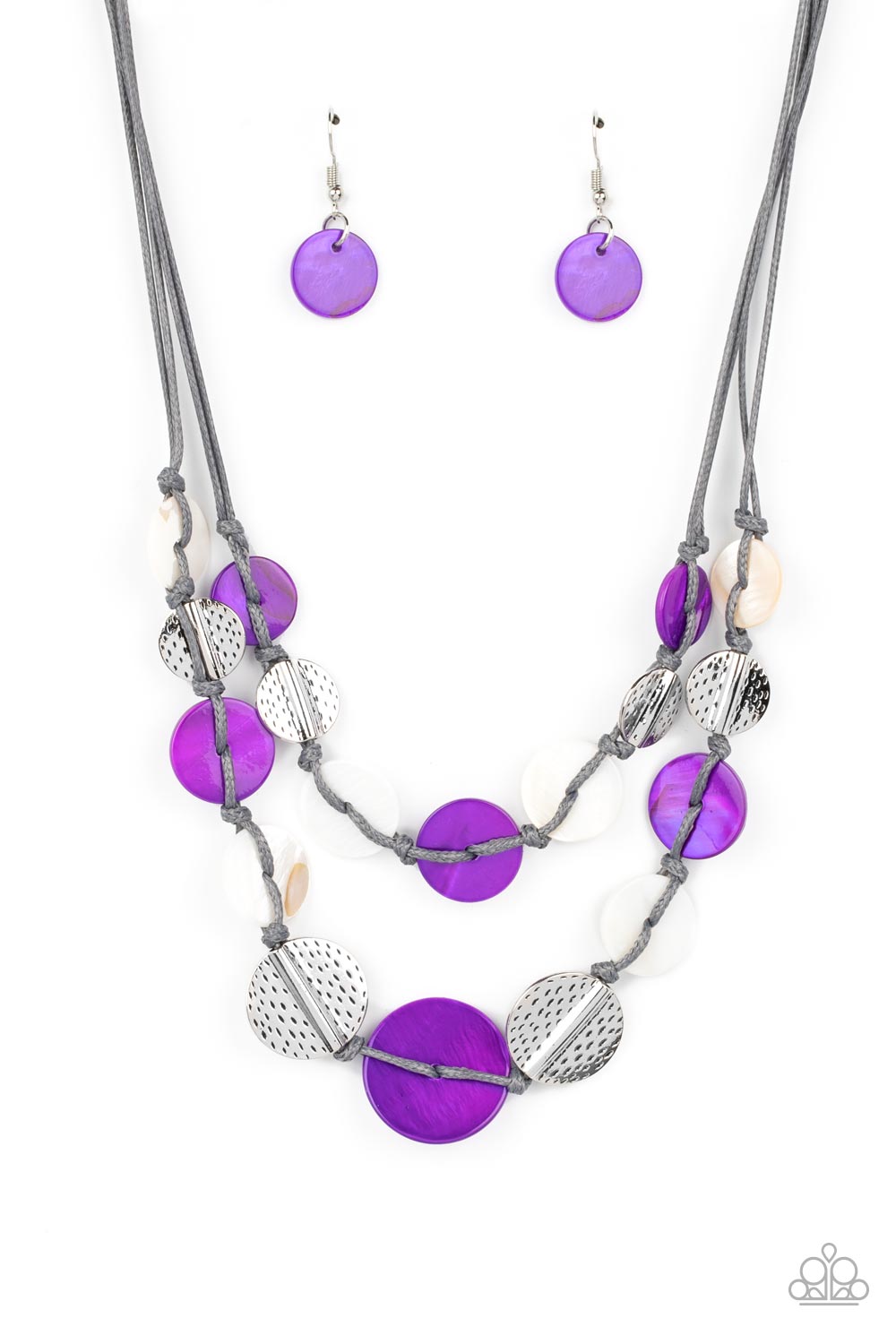 Barefoot Beaches - Purple Necklace - Paparazzi Accessories - Alies Bling Bar