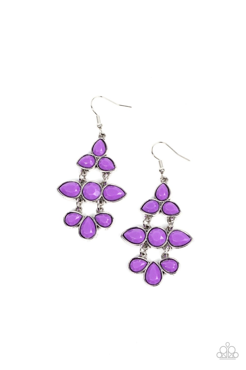 Bay Breezin - Purple Earrings - Paparazzi Accessories - Alies Bling Bar