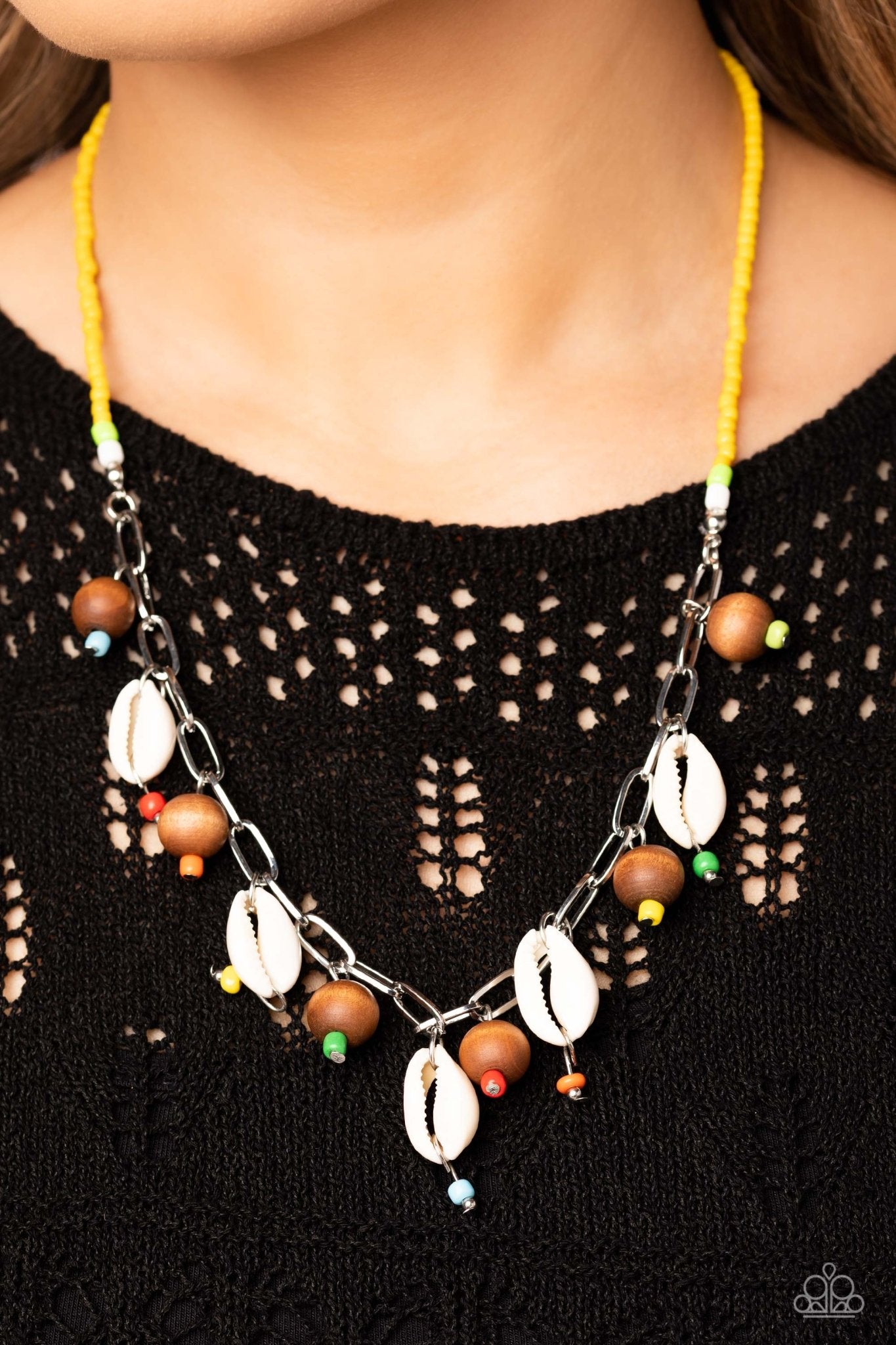 BEACH for the Sun - Multi Necklace - Paparazzi Accessories - Alies Bling Bar