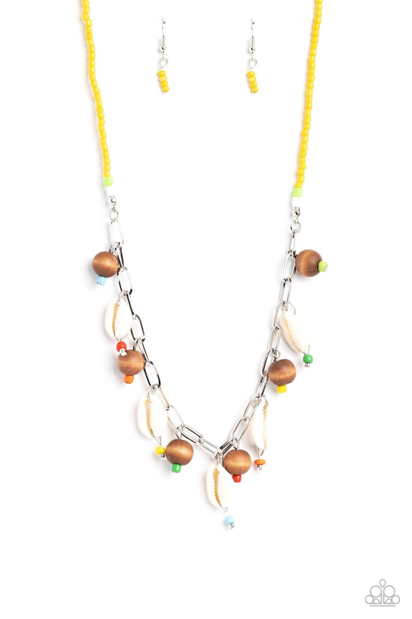 BEACH for the Sun - Multi Necklace - Paparazzi Accessories - Alies Bling Bar