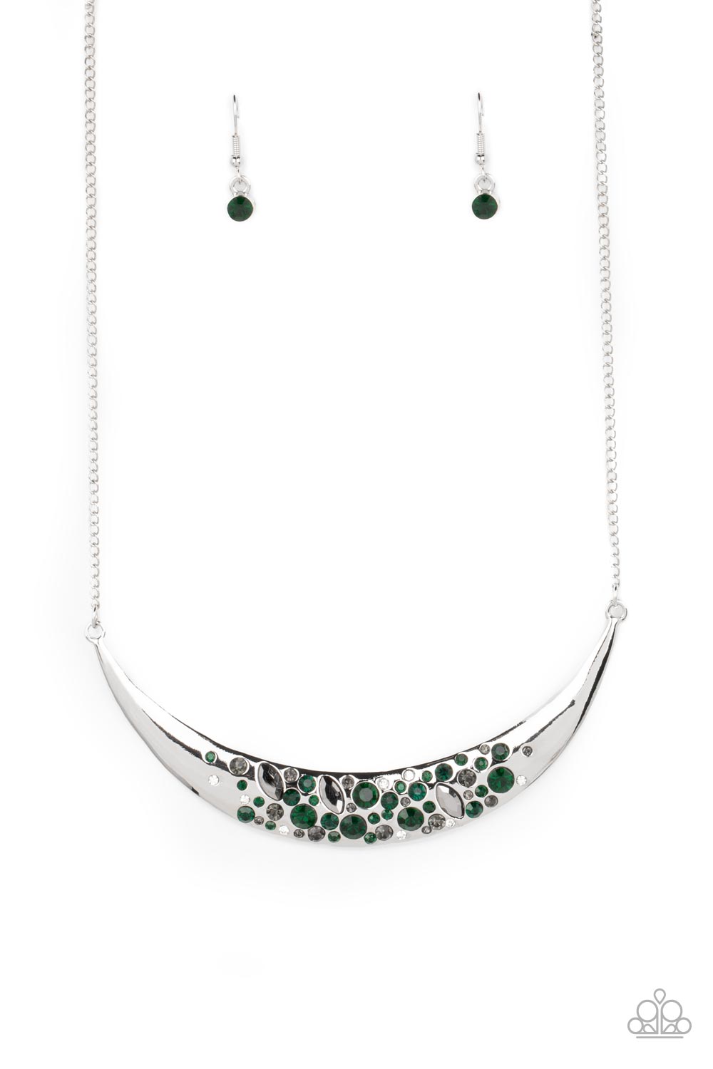 Bejeweled Baroness - Green Necklace - Paparazzi Accessories - Alies Bling Bar