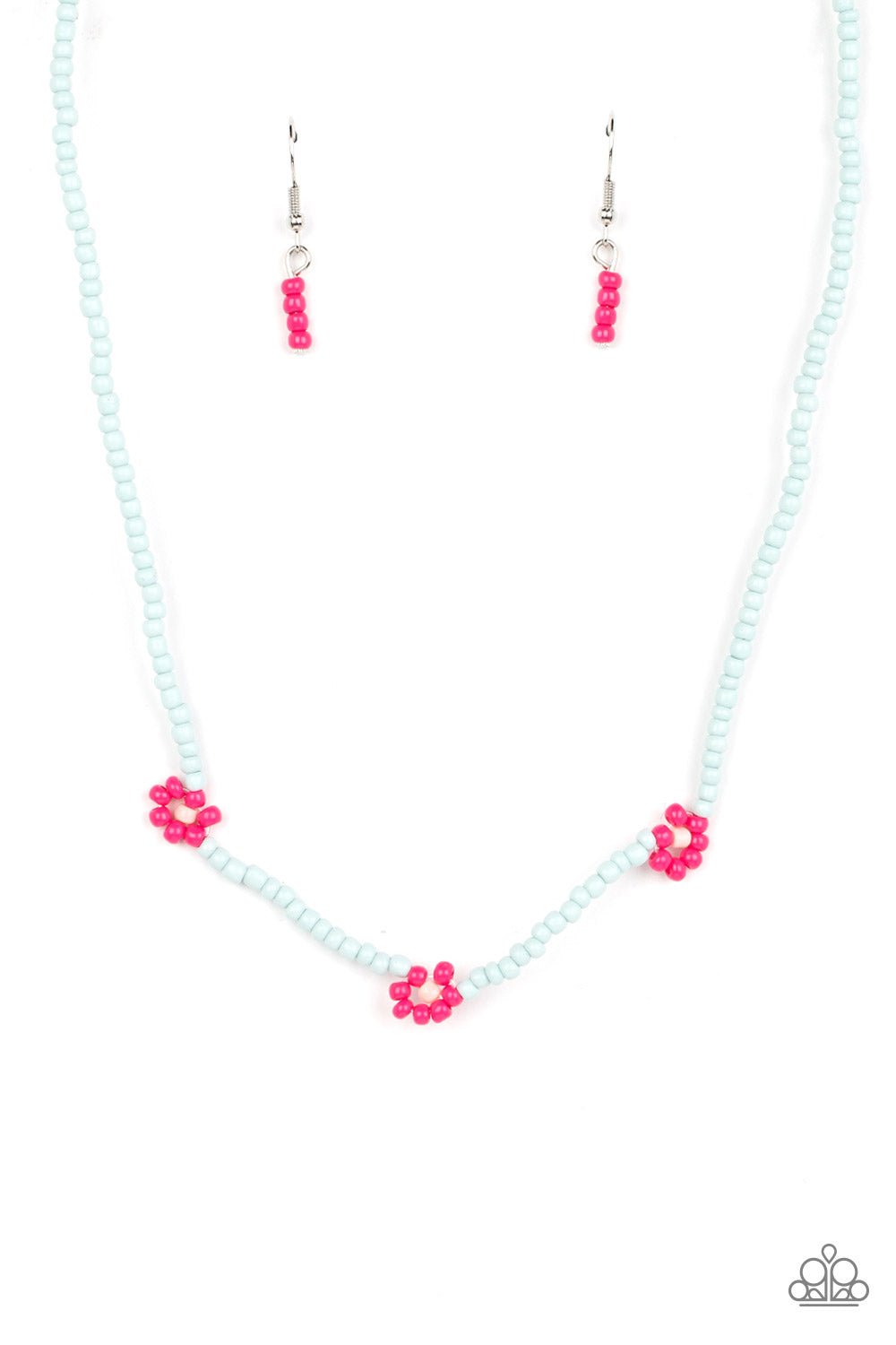 Bewitching Beading - Pink Necklace - Paparazzi Accessories - Alies Bling Bar