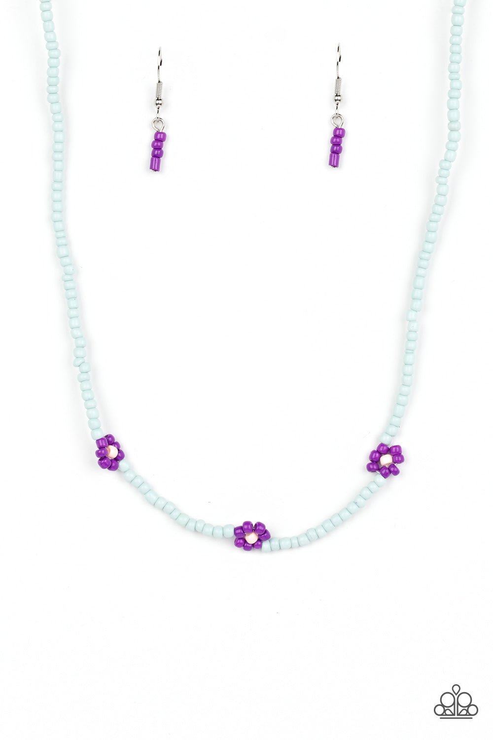 Bewitching Beading - Purple Necklace - Paparazzi Accessories - Alies Bling Bar