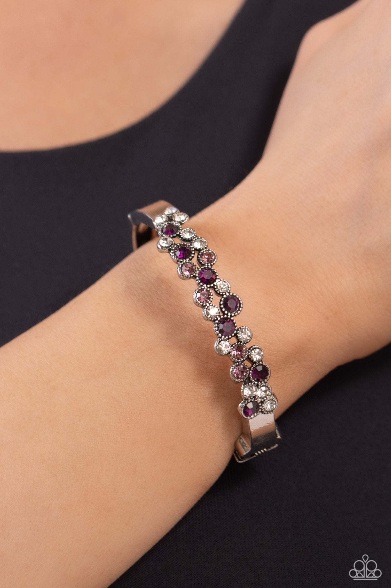 Big City Bling - Purple Bracelet - Paparazzi Accessories - Alies Bling Bar