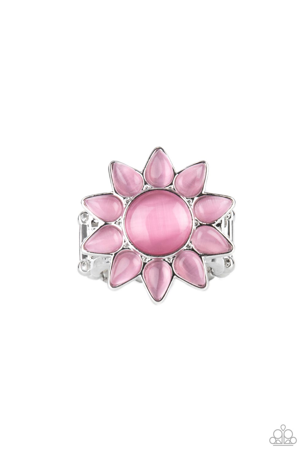 Blossoming Sunbeams - Pink Ring - Paparazzi Accessories - Alies Bling Bar