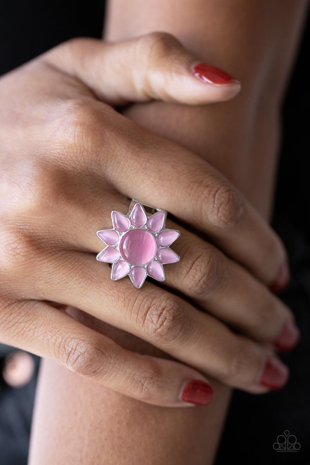 Blossoming Sunbeams - Pink Ring - Paparazzi Accessories - Alies Bling Bar