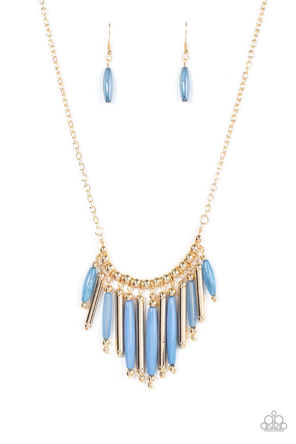 Bohemian Breeze - Blue Necklace - Paparazzi Accessories - Alies Bling Bar